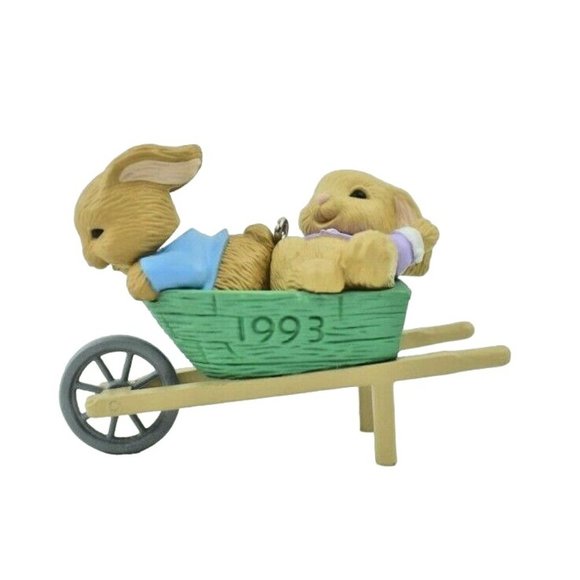 Hallmark Keepsake Ornament Barrow of Giggles Dated 1993 Easter Collection - Picture 2 of 12